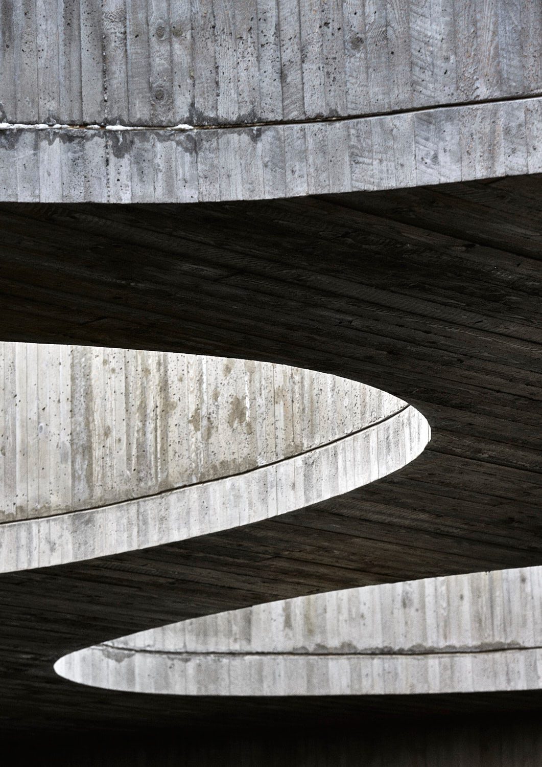 Detalje af buet beton